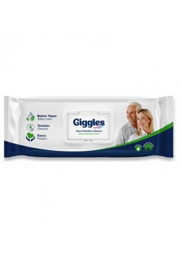 Салфетки влажные для тела Giggles, 21х24см, 50 шт