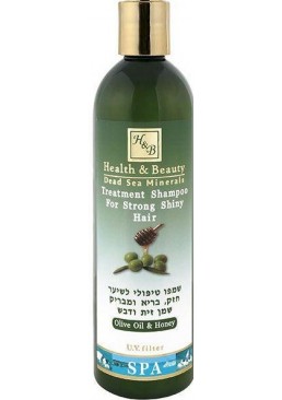 Шампунь Health & Beauty укрепляющий для сухих ломких волос с оливковым маслом и медом, 400 мл
