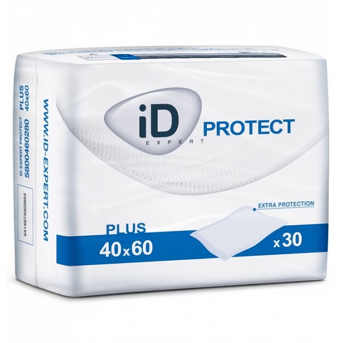 Одноразові пелюшки iD Expert Protect Plus, 40х60 см, 30 шт - 