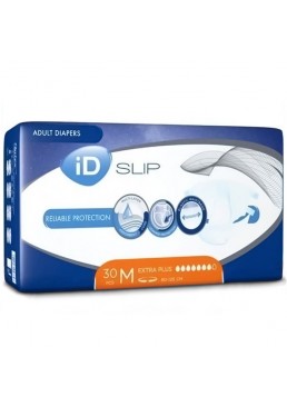 Подгузники для взрослых iD Slip Extra Plus размер M, 80-125 см, 30 шт