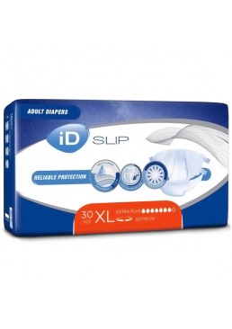 Подгузники для взрослых iD Slip Extra Plus, размер XL (120-170 см), 30 шт