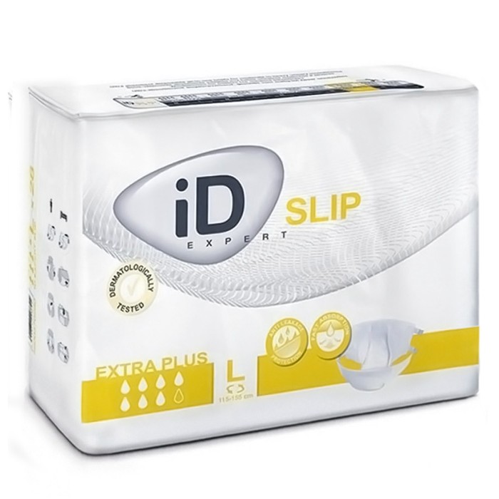 Подгузники для взрослых iD Expert Slip Extra Plus, размер L (115-155 см), 30 шт - 