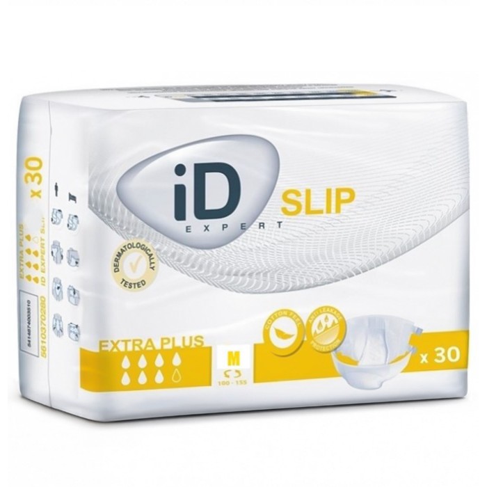 Підгузки для дорослих iD Expert Slip Extra Plus, розмір M (80-125 см), 30 шт - 