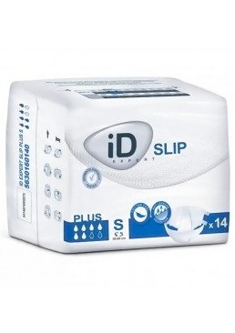 Подгузники для взрослых iD Expert Slip Plus, размер S (50-90 см), 14 шт