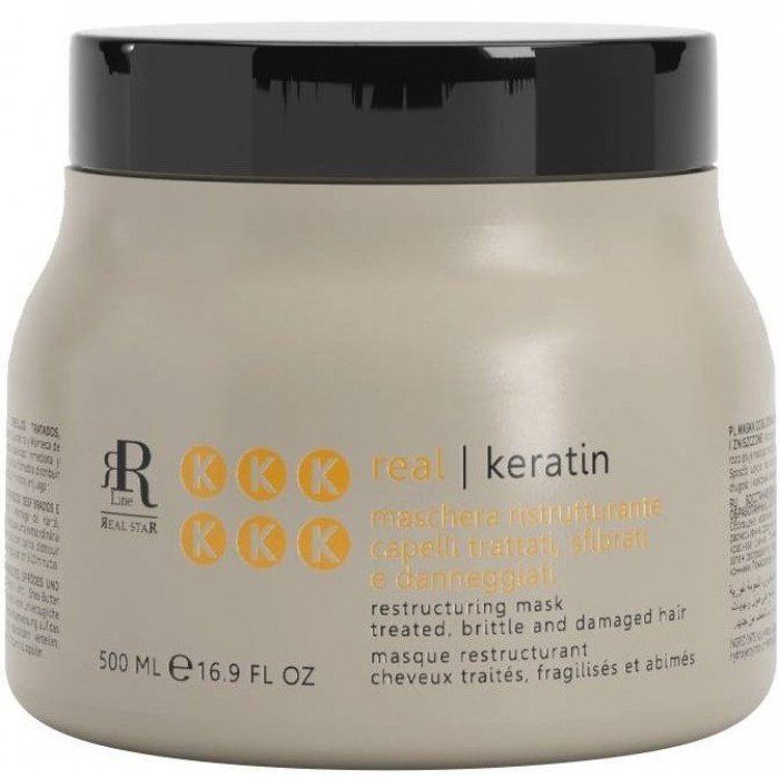 Маска для реконструкції волосся RR Line Keratin Star, 500 мл - 