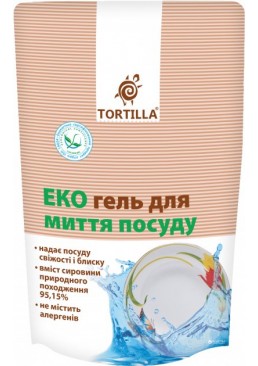 Эко гель для мытья посуды Tortilla запаска, 500 мл
