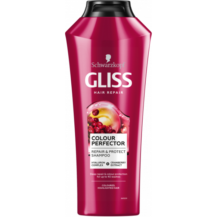 Шампунь GLISS Color Perfector для окрашенных и мелированных волос, 400 мл - 