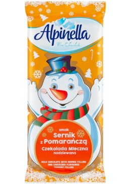 Молочний шоколад Alpinella з начинкою Апельсиновий Чізкейк, 100 г