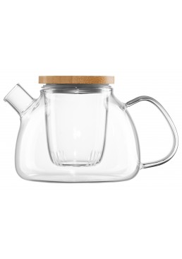 Заварник ARDESTO Midori боросилікатне скло, бамбук AR3010GF, 1 л