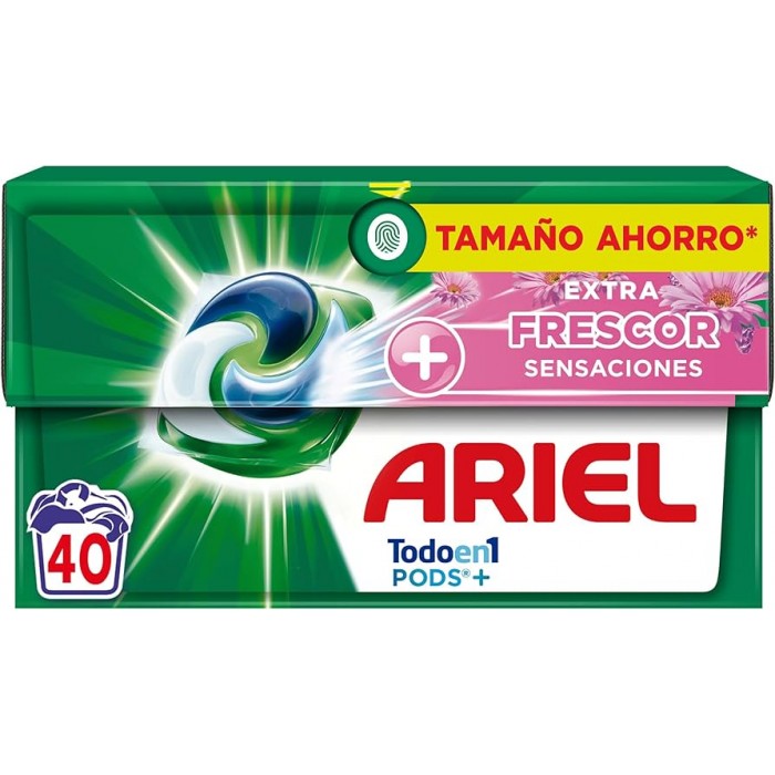 Капсули для прання Ariel Pods 4в1 Frescor Sensaciones для всіх типів тканин, 40 шт - 