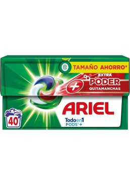 Капсули для прання Ariel Pods 4в1 Extra Poder з плямовивідником, 40 шт