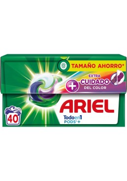 Капсули для прання Ariel Pods 4в1 Extra Cuidado Color для кольорової білизни, 40 шт