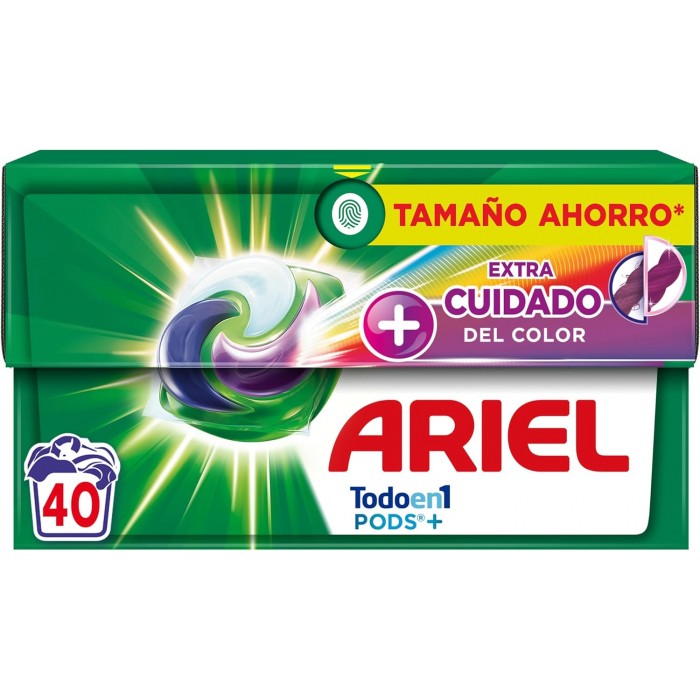 Капсули для прання Ariel Pods 4в1 Extra Cuidado Color для кольорової білизни, 40 шт - 