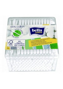 Ватні палички Bella Coton, 200 шт 