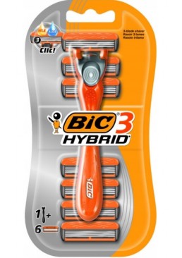 Бритва BIC 3 Hybrid с 6 сменными кассетами