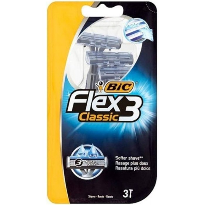 Бритва для бритья одноразовая BIC Flex 3 Classic, 3 шт - 