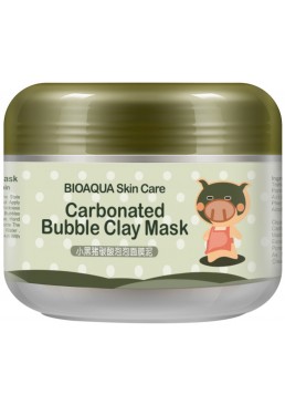 Глиняно-бульбашкова маска для обличчя BIOAQUA Carbonated Bubble Clay Mask, 100 г