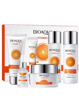 Зволожуючий набір по догляду за обличчям Bioaqua Vitamin C Set 6 в 1