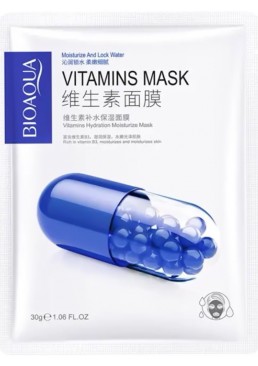 Тканинна маска Bioaqua з ніацинамідом (Vitamin B3), 30г