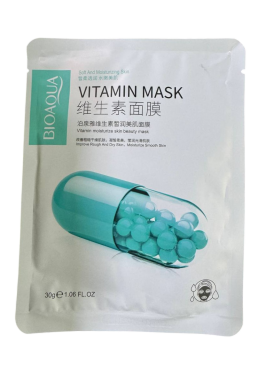 Тканинна маска для обличчя з ніацинамідом Bioaqua Soft And Moisturizing Skin Vitamins Mask