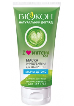 Очищающая маска для лица Биокон I Love Matcha Tea, 75 мл