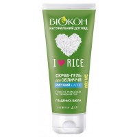 Скраб-гель для лица Биокон I Love Rice, 90 мл