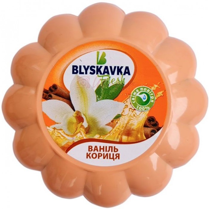 Гелевый освежитель Blyskavka Fresh Ваниль-корица, 1 шт - 