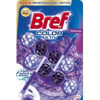 Туалетний блок Bref Кольорова вода Лаванда, 2х50 г