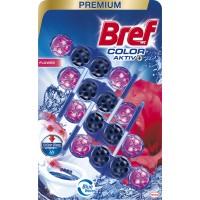 Туалетний блок Bref Кольорова вода Квіткова свіжість, 50 г х 4 шт
