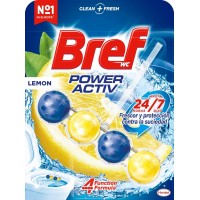 Подвесной блок для унитаза Bref Power Aktiv Лимон, 50 г