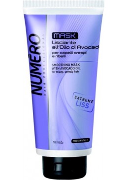 Розгладжувальна маска для волосся Brelil Professional Numero Smoothing Shampoo з олією авокадо, 300 мл 