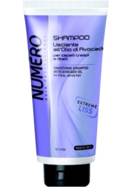 Разглаживающий шампунь Brelil Professional Numero Smoothing Shampoo с маслом авокадо, 300 мл