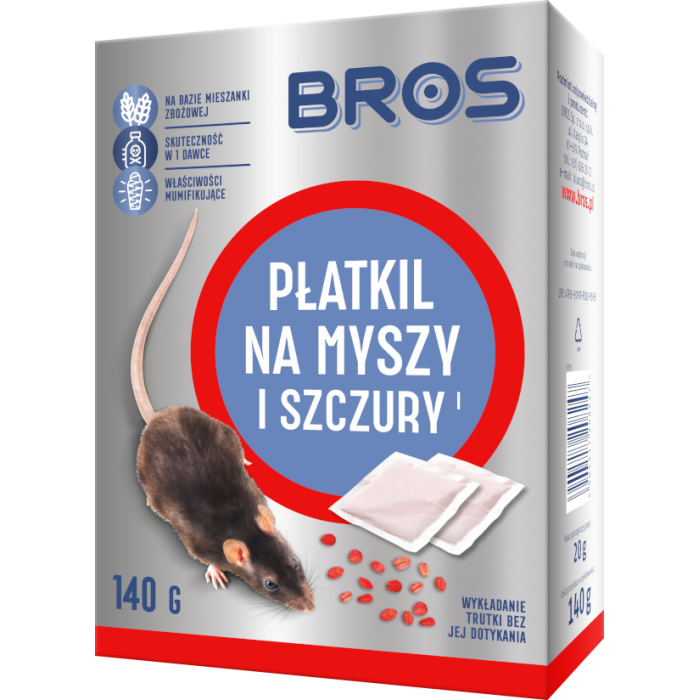 Пластівці для мишей та щурів Bros, 140 г - 