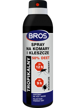 Засіб від комарів, кліщів і комах Bros, 180 мл