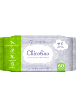 Серветки вологі Chicolino для дітей з перших днів життя, 60 шт