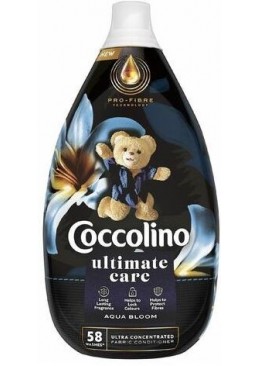 Супер концентрований ополіскувач для білизни Coccolino Ultimate Care Aqua Bloom, 870 мл (58 прань)