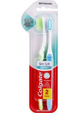 Зубная щетка Colgate Slim Soft для защиты десен, 2 шт