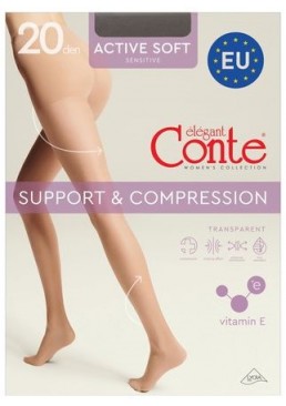 Колготки Conte Active Soft 20 den Grafit, 4 размер
