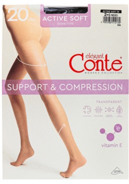 Колготки Conte Active 20 Den Nero, 2 размер
