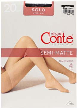 Колготки Conte Solo 20 Den Nero, 5 размер