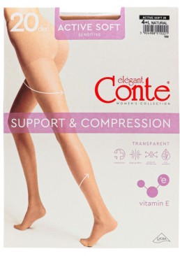 Колготки Conte Elegant Active Soft 20 Den Natural, 4 размер
