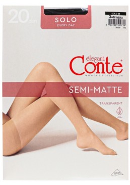 Колготки Conte Solo 20 den Nero, 3 размер