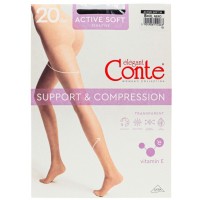 Колготки Conte Elegant Active Soft 20 Den Nero, 5 розмір