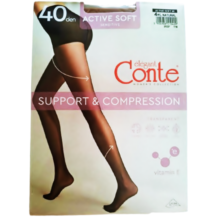 Колготки Conte Active 40 Den Natural, 4 розмір - 