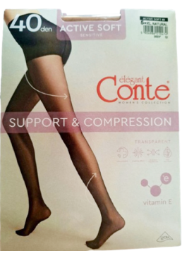 Колготки Conte Active 40 Den Natural, 5 размер