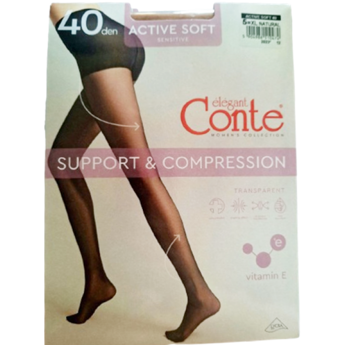 Колготки Conte Active 40 Den Natural, 5 розмір - 