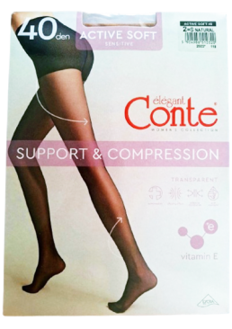 Колготки Conte Active 40 Den Natural, 2 размер