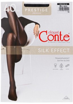 Колготки Conte Prestige 40 Den Nero, 4 размер