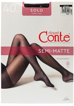 Колготки Conte Solo 40 den Nero, 5 размер