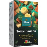 Чай чорний пакетований Dilmah Іриска та банан 1.5 г х 20 шт
